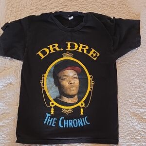 Dr. Dre  THE CHRONIC Black Graphic  T-Shirt SIZE M